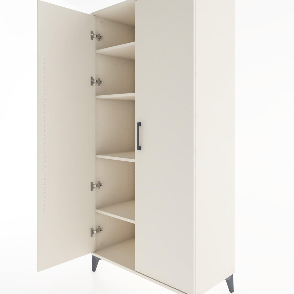 Woodntry Modular Cabinet Moonstone 88x44x170 cm with Cover K9-1