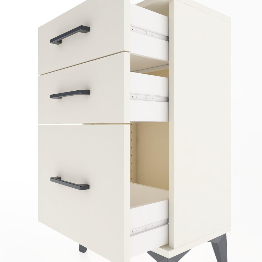 Woodntry Modüler Komodin Üç Çekmeceli V2 44x30x68 cm Aytaşı - Woodntry