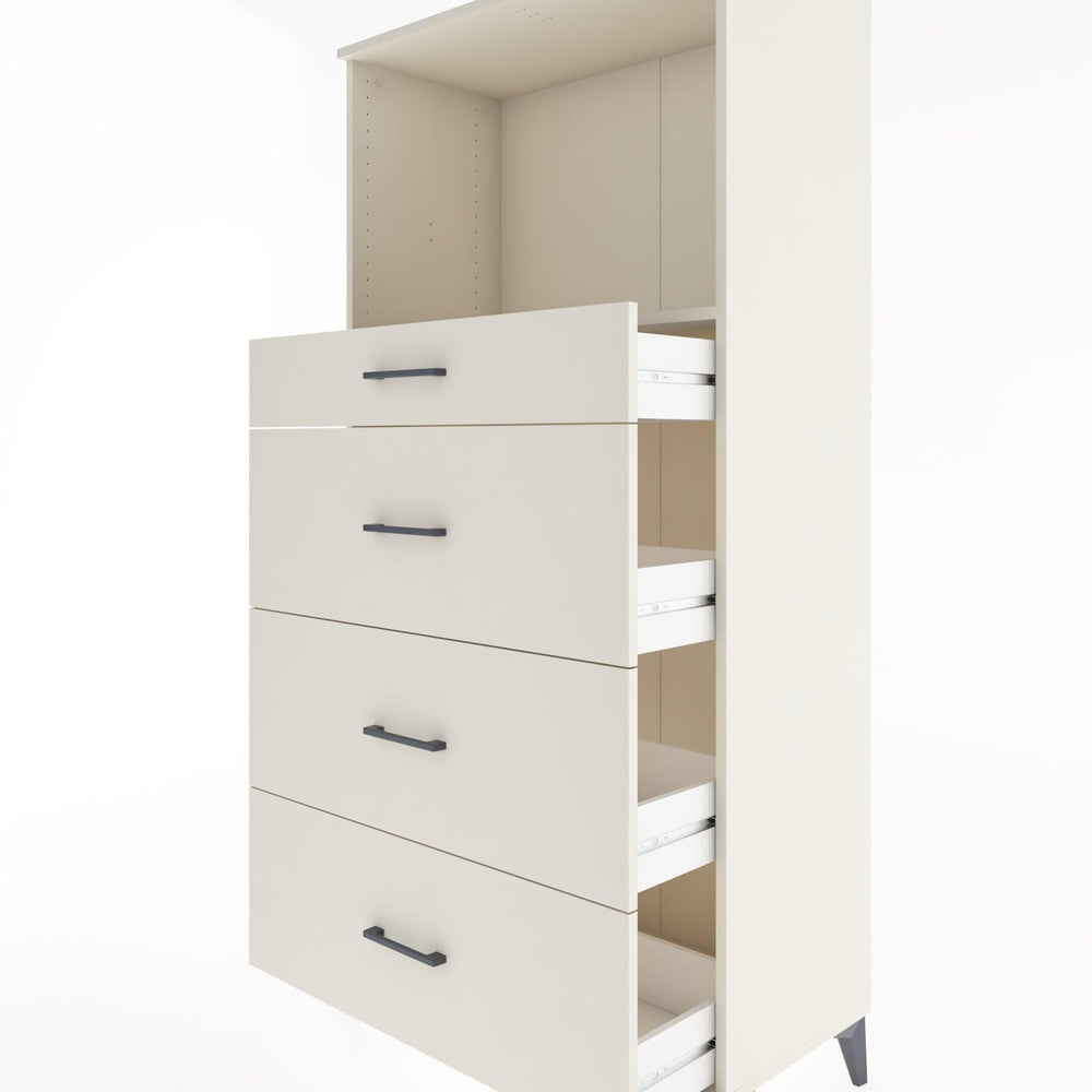 Woodntry Modular Cabinet Moonstone 88x44x170 cm with Drawers and Shelves CR51-1