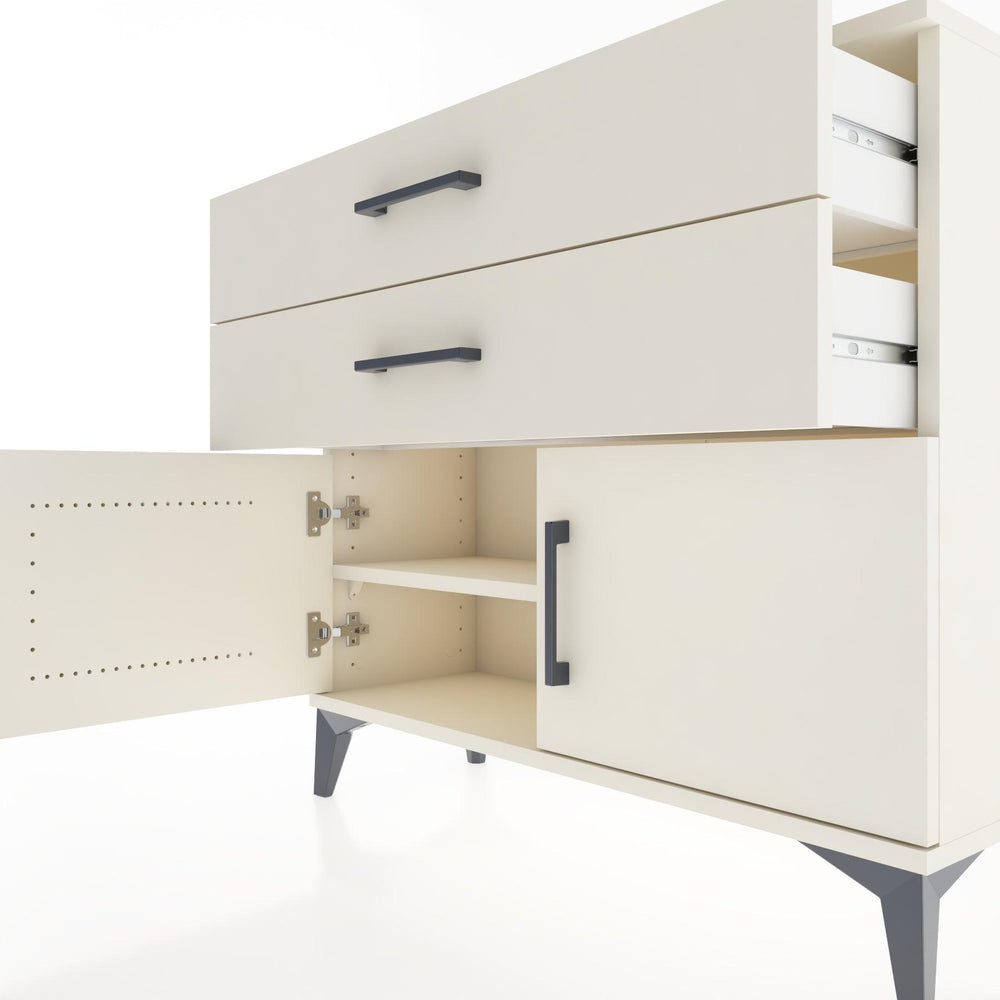 Woodntry Modüler Şifonyer Çekmece Raf Kapaklı 88x30x68 cm Çam - Woodntry