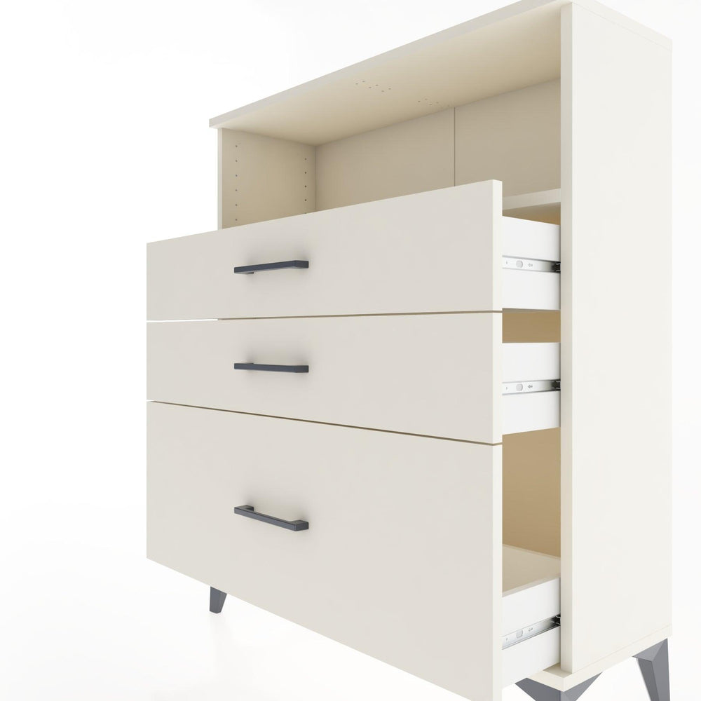 Woodntry Modüler Şifonyer Aytaşı 88x30x94 cm Çekmeceli ve Raflı CR13-1