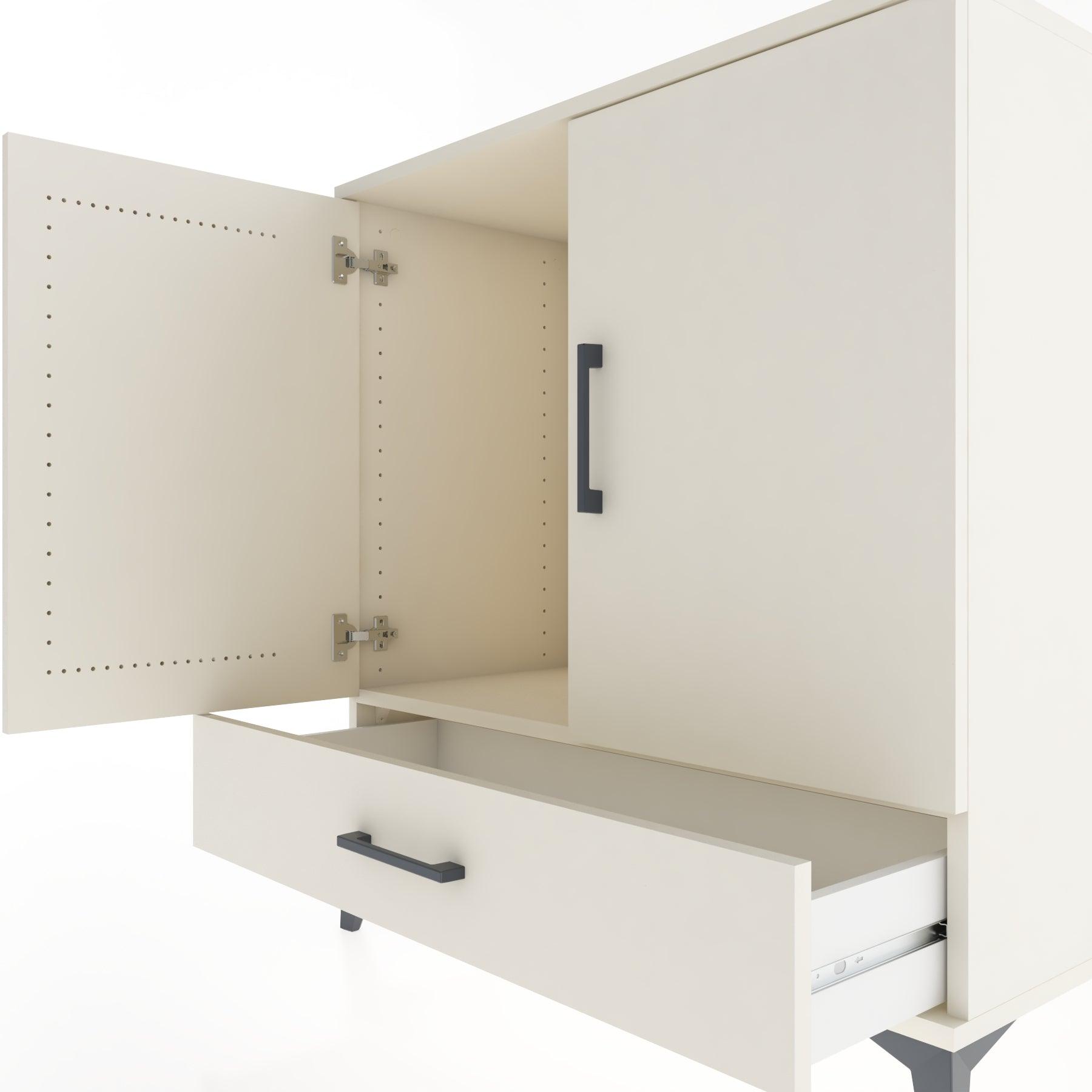 Woodntry Modular Dresser Moonstone 88x44x84 cm with Cover and Drawer KC73-1