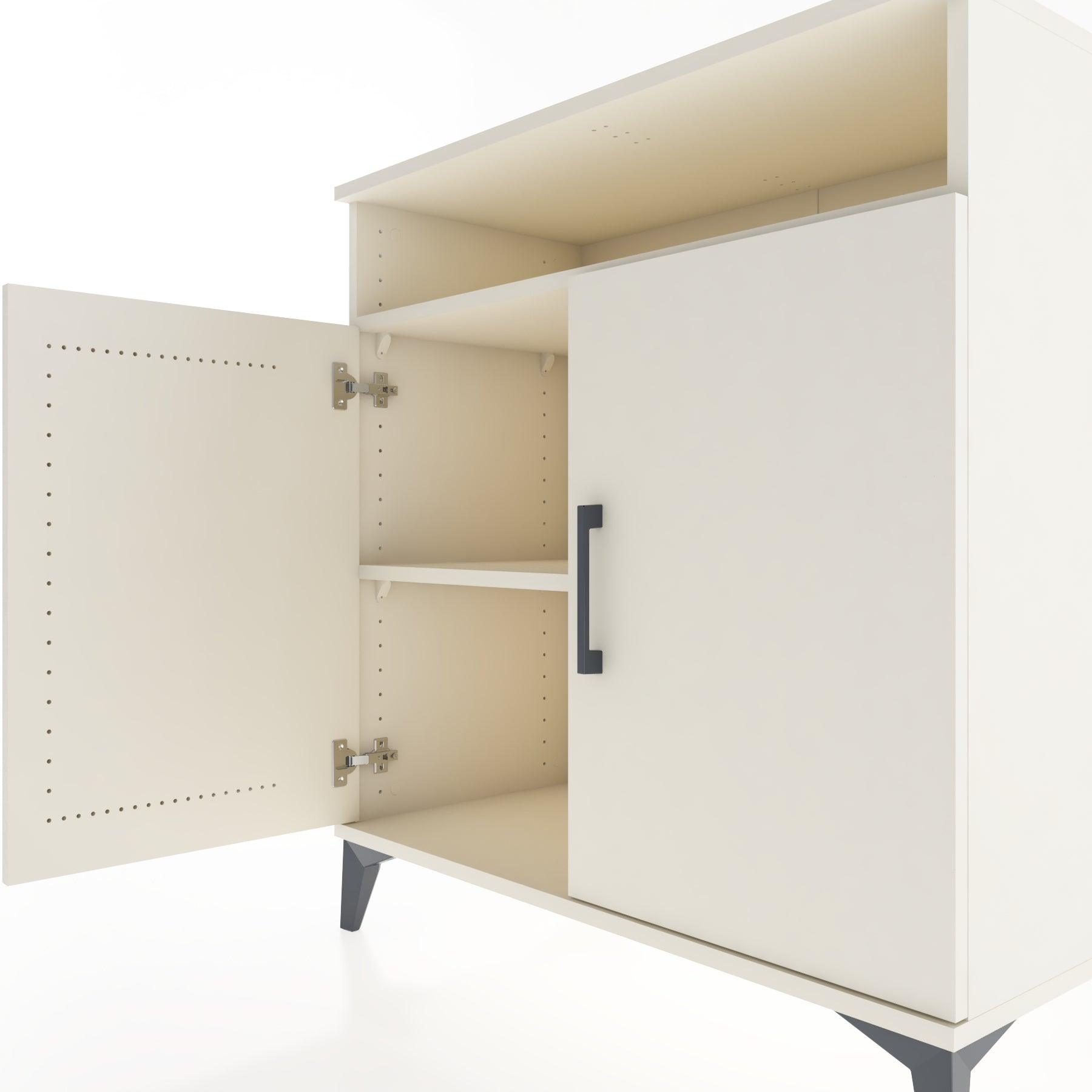 Woodntry Modular Dresser Moonstone 88x44x84 cm with Cover and Shelf KR84-1