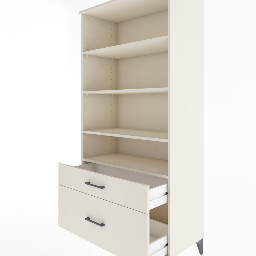 Woodntry Modular Cabinet Moonstone 88x44x170 cm with Drawers and Shelves CR43-1