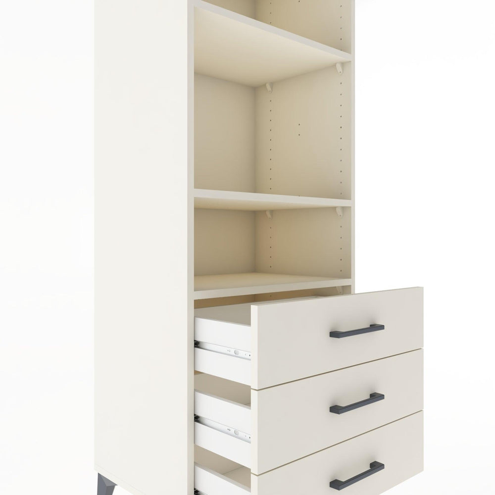 Woodntry Modüler Dolap Aytaşı 60x44x170 cm Çekmeceli ve Raflı CR37-1