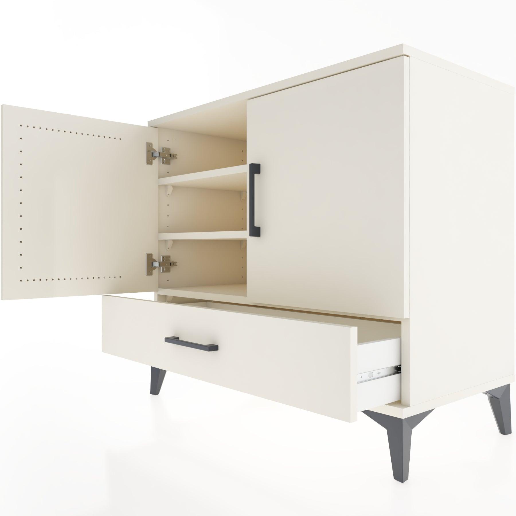 Woodntry Modüler Şifonyer Aytaşı 88x44x68 cm Kapaklı ve Çekmeceli KC1-1