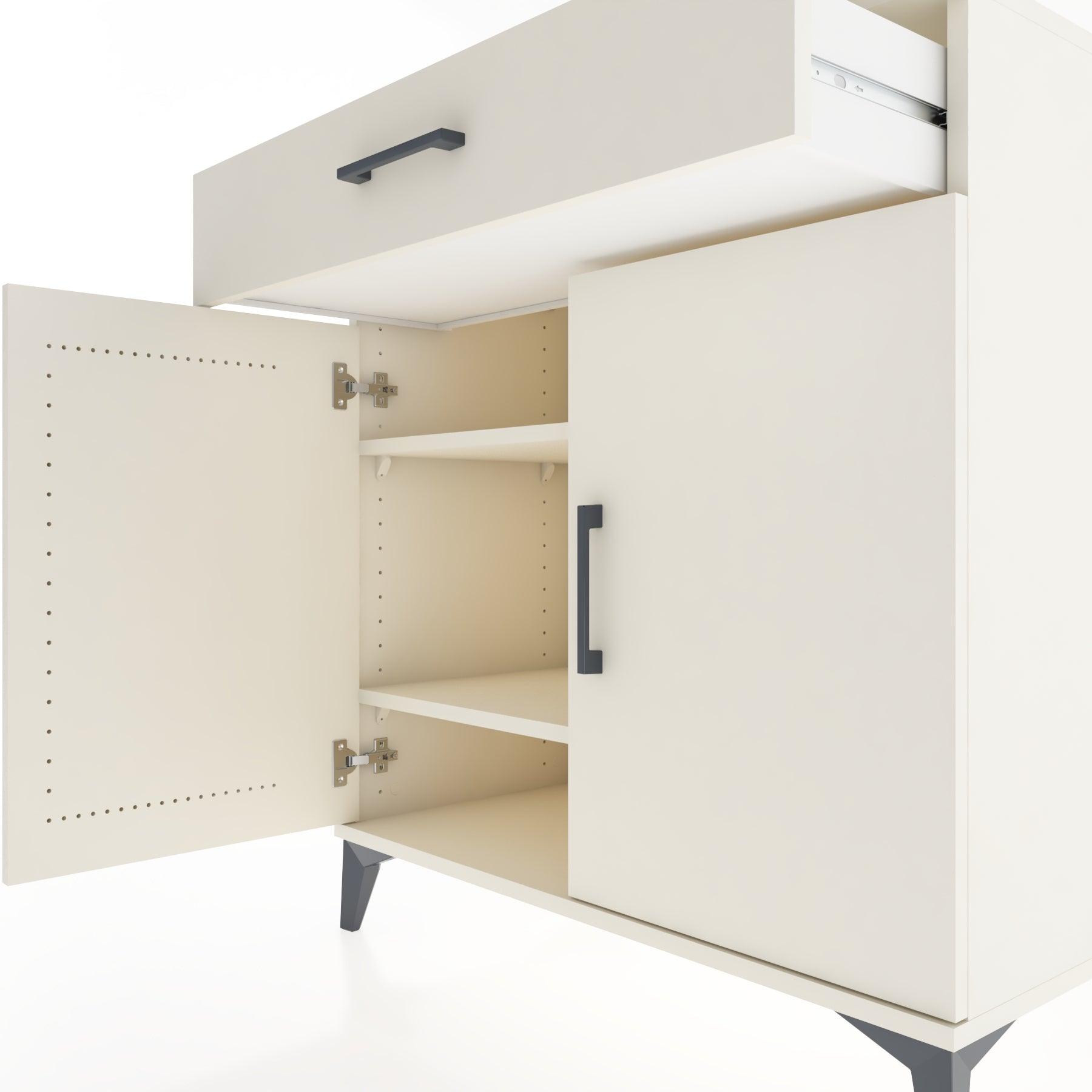 Woodntry Modular Dresser Moonstone 88x44x84 cm with Cover and Drawer KC79-1