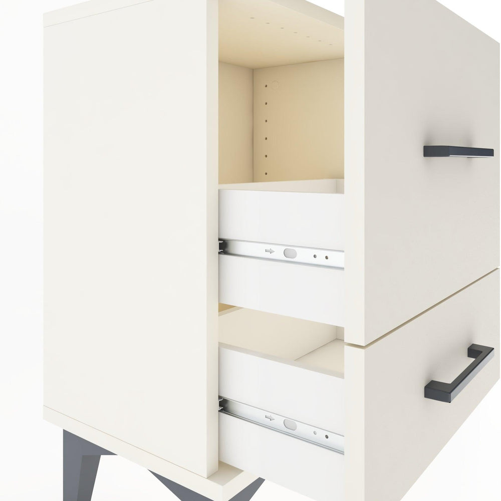 Woodntry Modüler Komodin Büyük ve Küçük Çekmece 44x30x52 cm Aytaşı - Woodntry