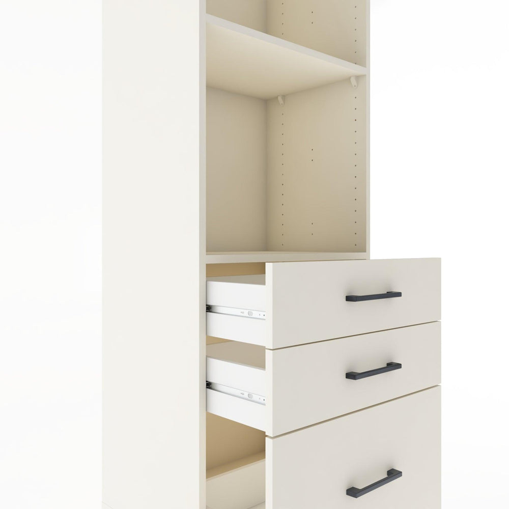 Woodntry Modular Cabinet Moonstone 60x44x170 cm with Drawers and Shelves CR42-1