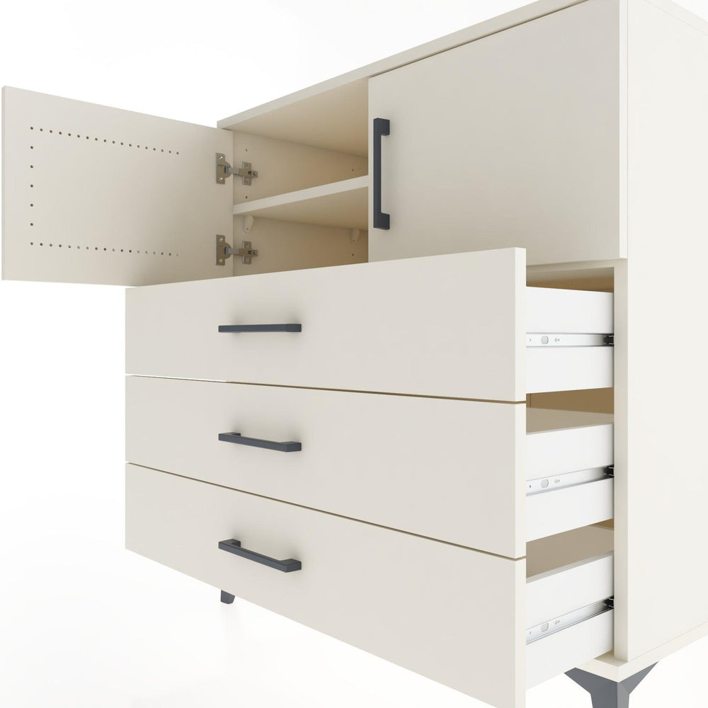 Woodntry Modular Dresser Moonstone 88x44x84 cm with Cover and Drawer KC97-1