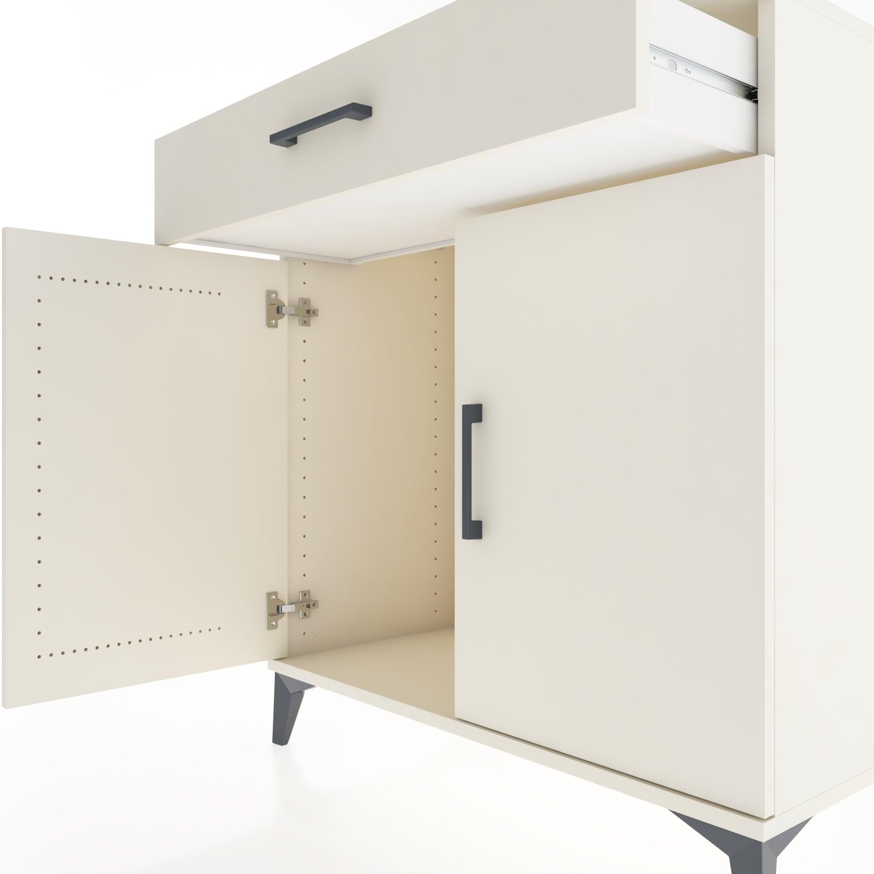 Woodntry Modular Dresser Moonstone 88x44x84 cm with Cover and Drawer KC81-1