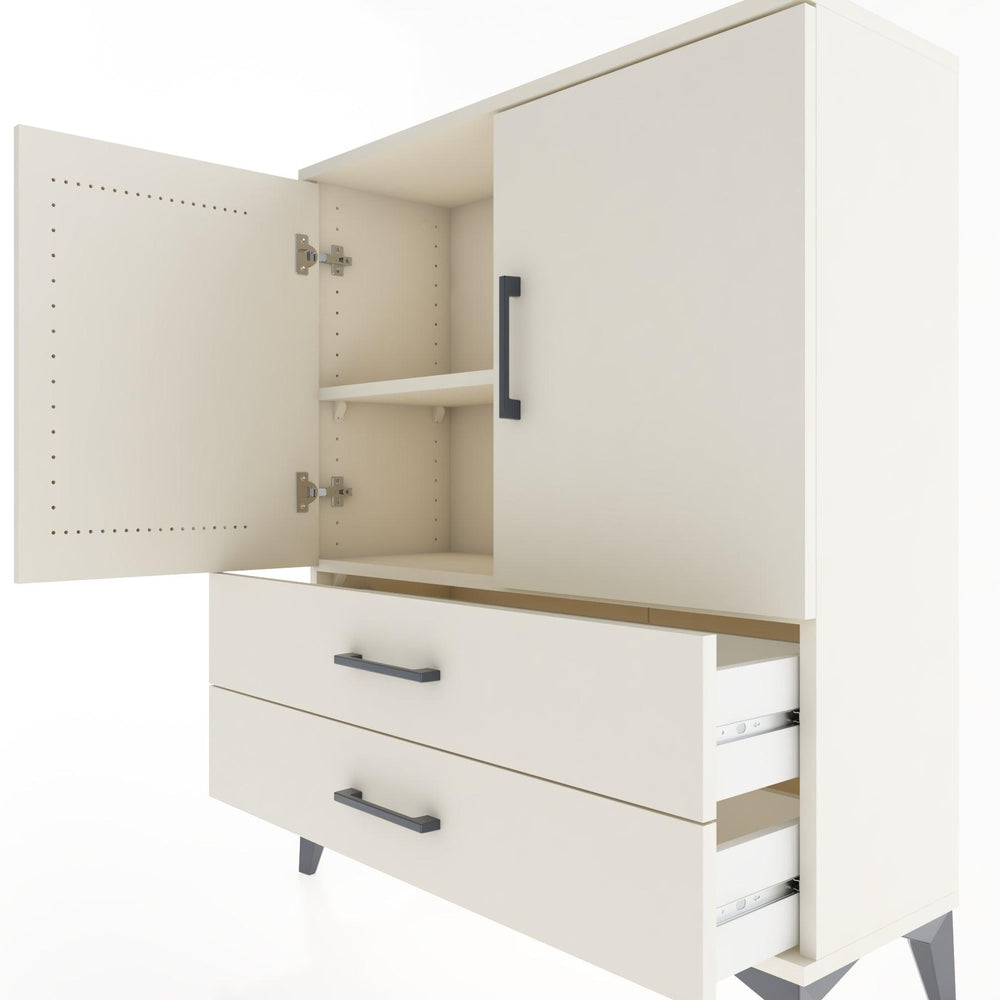 Woodntry Modüler Şifonyer Aytaşı 88x30x94 cm Kapaklı ve Çekmeceli KC6-1