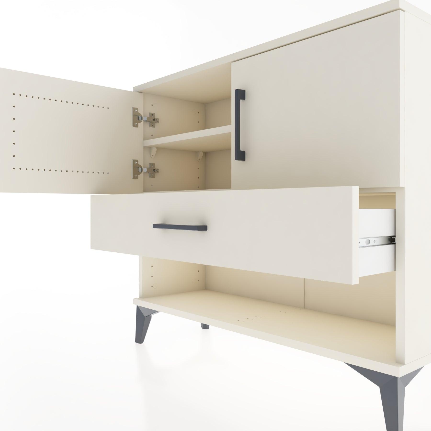 Woodntry Modüler Şifonyer Kapak ve Çekmeceli V4 88x30x68 cm Aytaşı - Woodntry