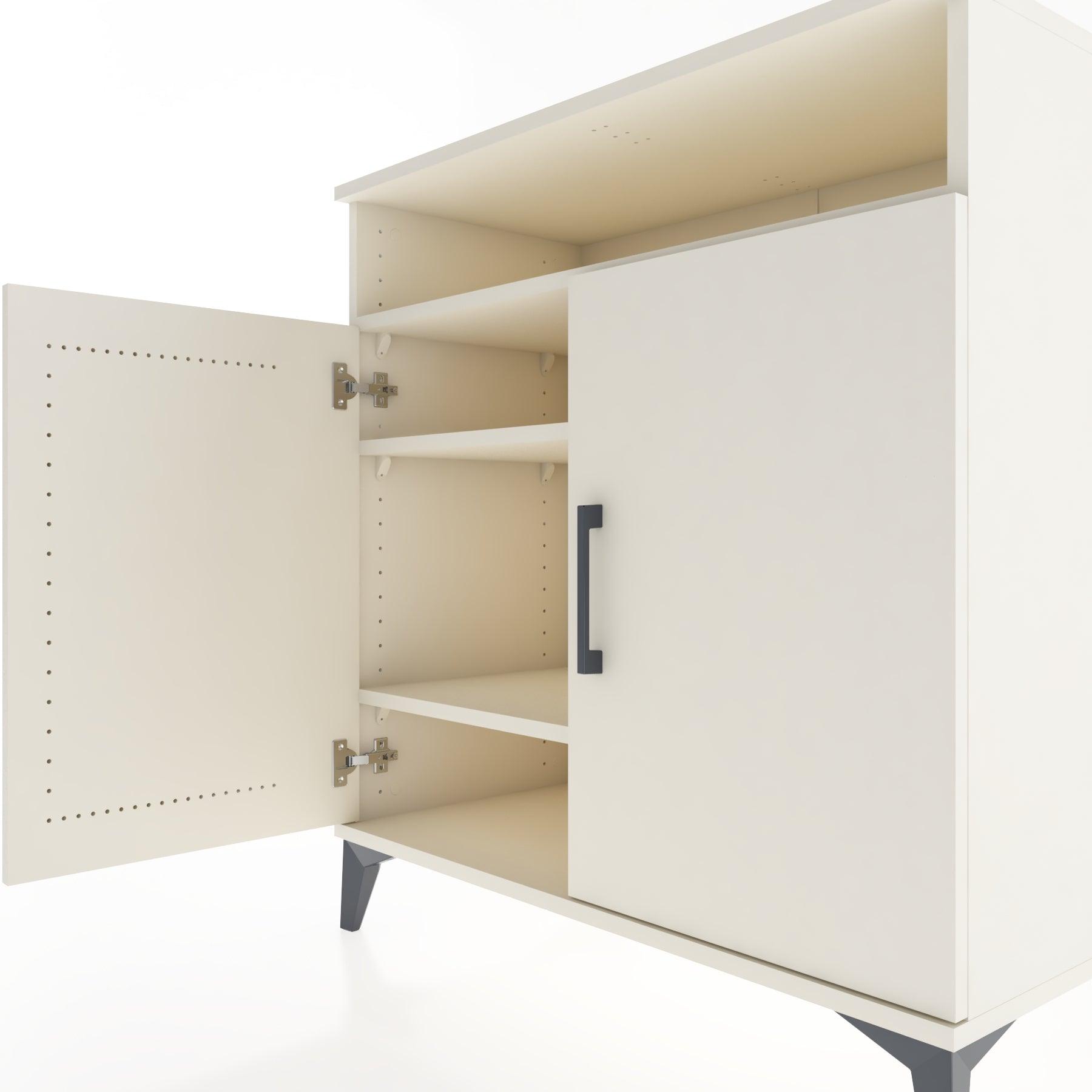 Woodntry Modular Dresser Moonstone 88x44x84 cm with Cover and Shelf KR83-1