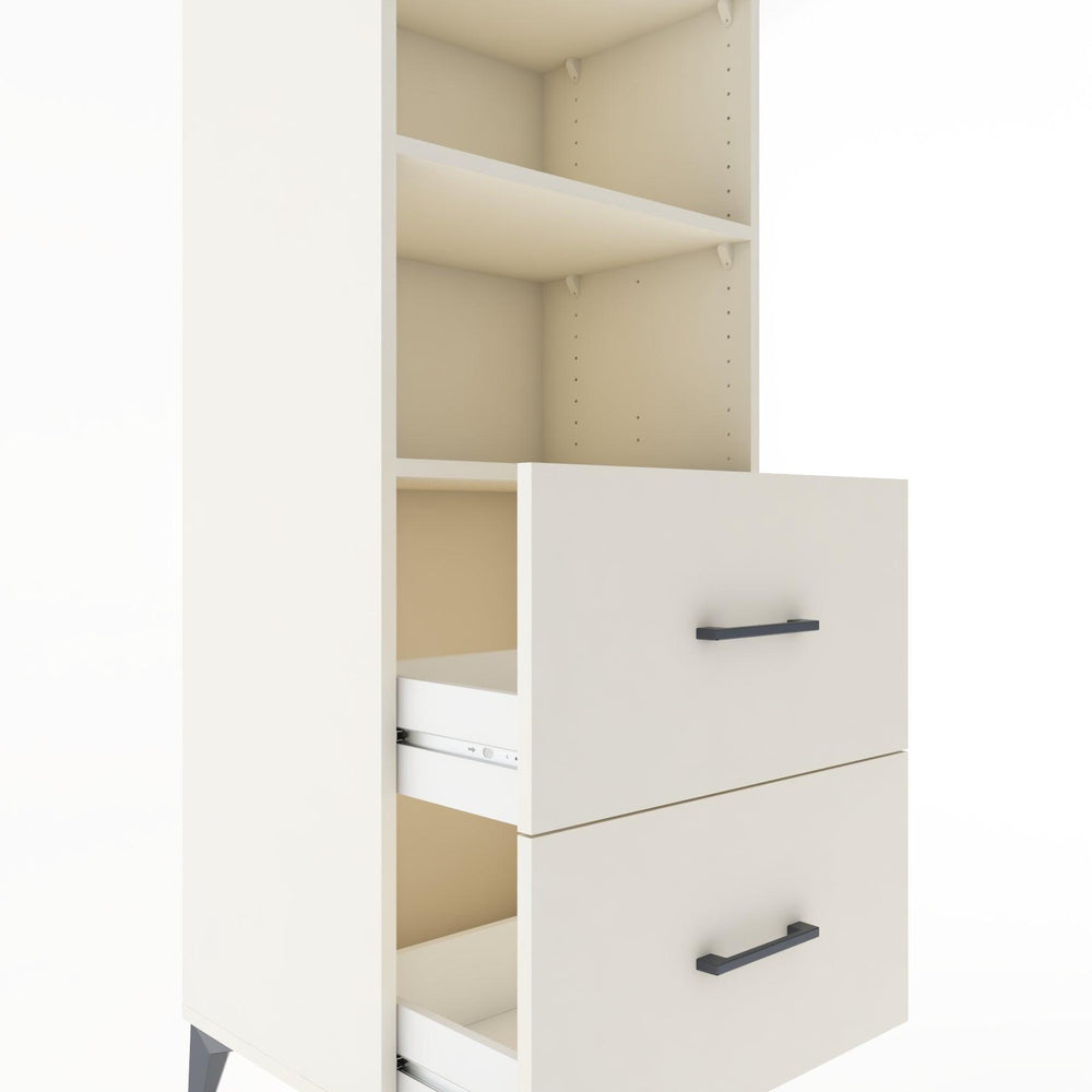 Woodntry Modular Cabinet Moonstone 60x44x170 cm with Drawers and Shelves CR48-1