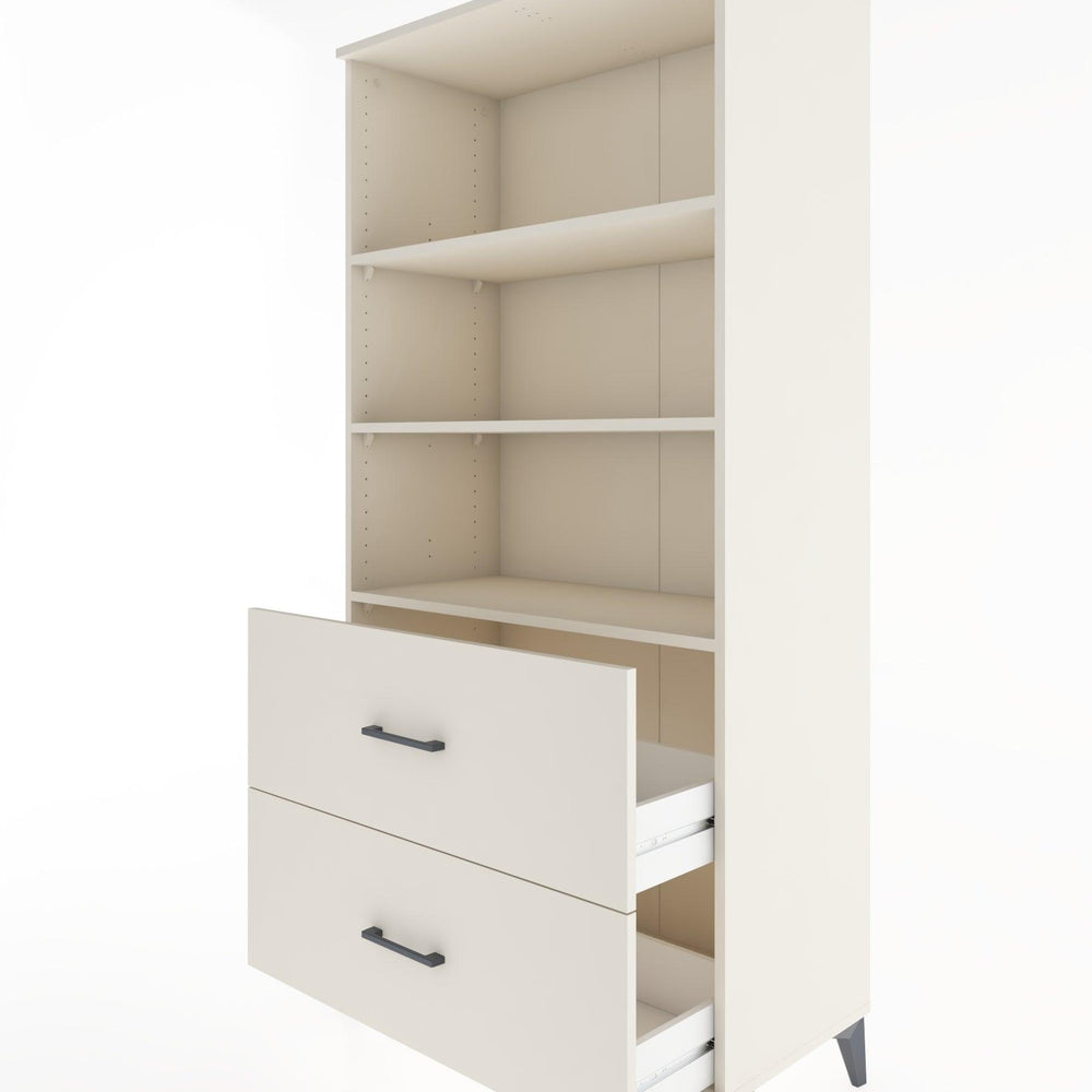 Woodntry Modular Cabinet Moonstone 88x44x170 cm with Drawers and Shelves CR49-1