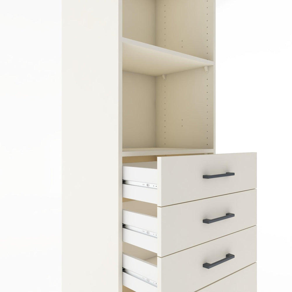 Woodntry Modular Cabinet Moonstone 60x44x170 cm with Drawers and Shelves CR41-1