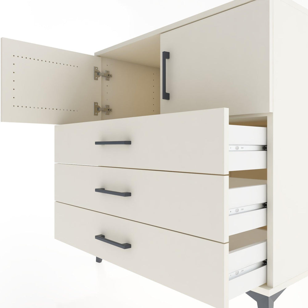 Woodntry Modüler Şifonyer Aytaşı 88x44x84 cm Kapaklı ve Çekmeceli KC98-1