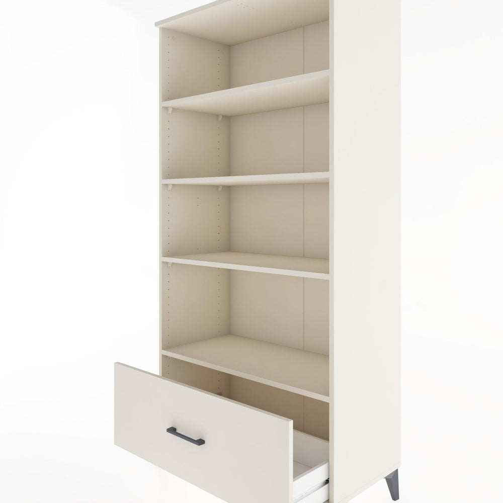 Woodntry Modular Cabinet Moonstone 88x44x170 cm with Drawers and Shelves CR44-1