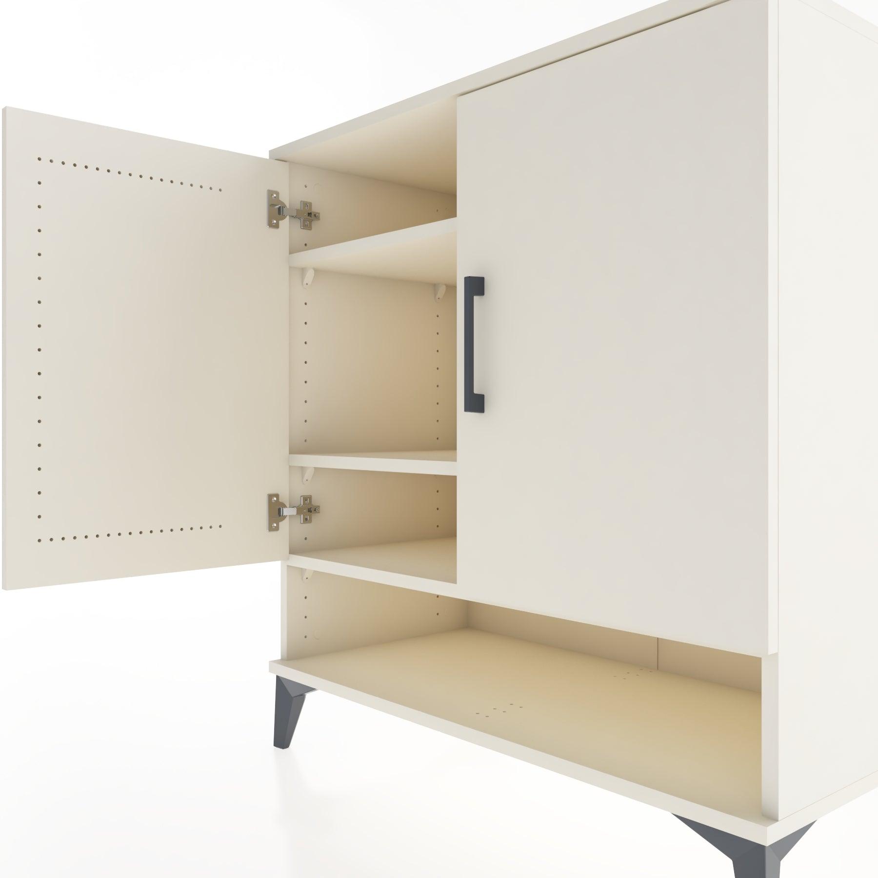 Woodntry Modular Dresser Moonstone 88x44x84 cm with Cover and Shelf KR75-1