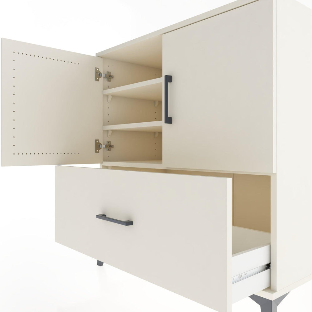 Woodntry Modular Dresser Moonstone 88x44x84 cm with Cover and Drawer KC46-1