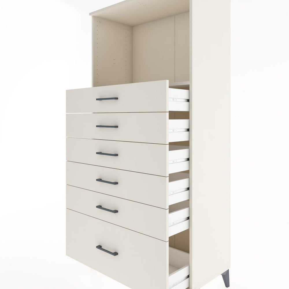 Woodntry Modüler Dolap Aytaşı 88x44x170 cm Çekmeceli ve Raflı CR39-1