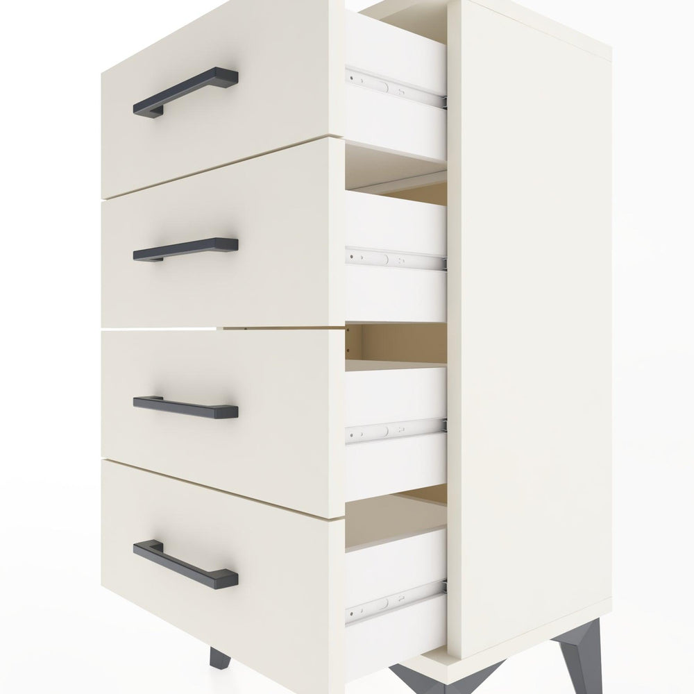 Woodntry Modüler Komodin 4 Çekmeceli 44x30x68 cm Aytaşı - Woodntry