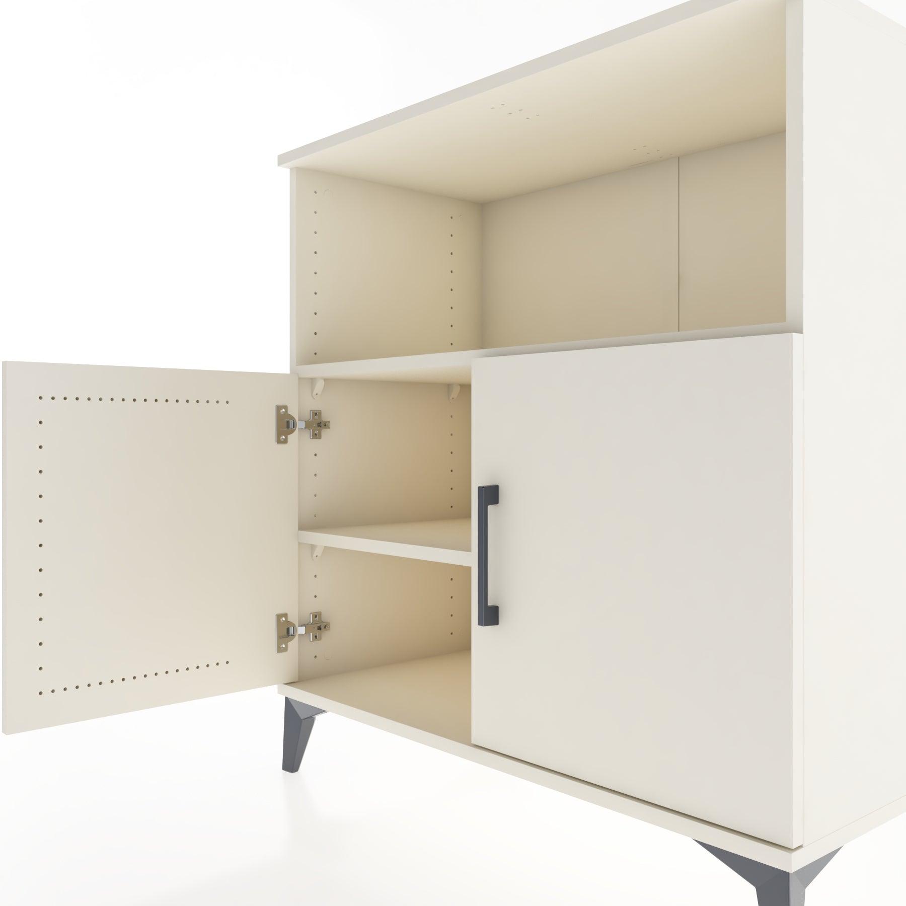 Woodntry Modular Dresser Moonstone 88x44x84 cm with Cover and Shelf KR41-1