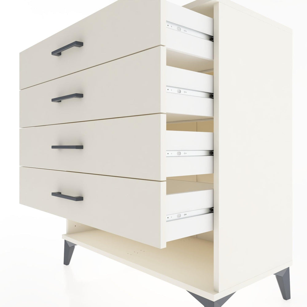 Woodntry Modular Dresser Moonstone 88x44x84 cm with Drawers and Shelves CR10-1