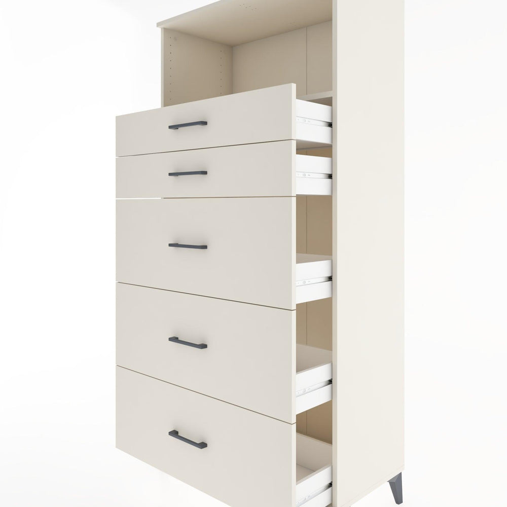 Woodntry Modular Cabinet Moonstone 88x44x170 cm with Drawers and Shelves CR50-1