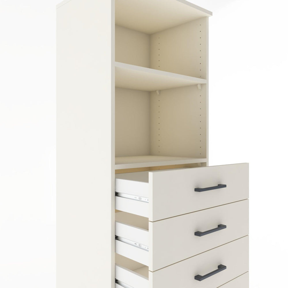 Woodntry Modular Cabinet Moonstone 60x44x170 cm with Drawers and Shelves CR40-1