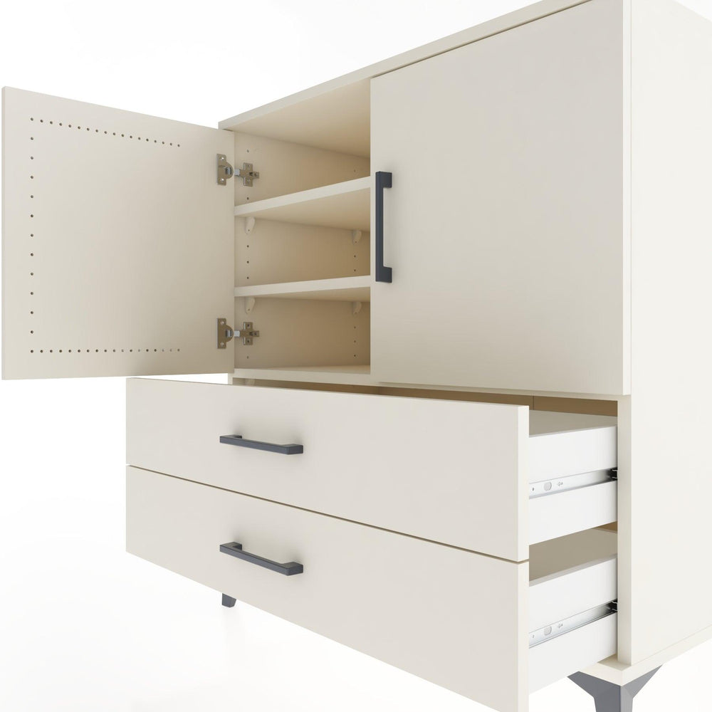 Woodntry Modular Dresser Moonstone 88x44x84 cm with Cover and Drawer KC22-1