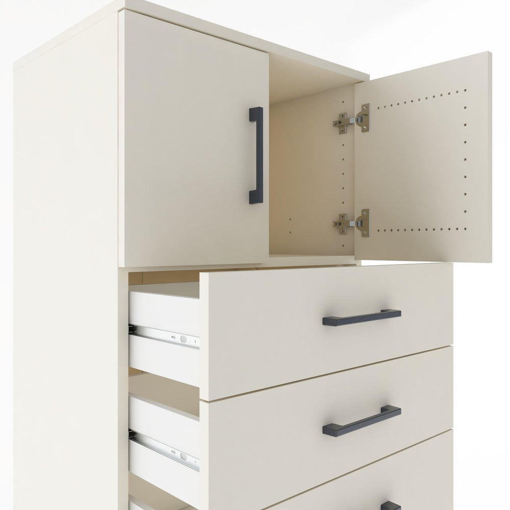 Woodntry Modular Cabinet Moonstone 60x44x170 cm with Doors and Drawers KC1-1