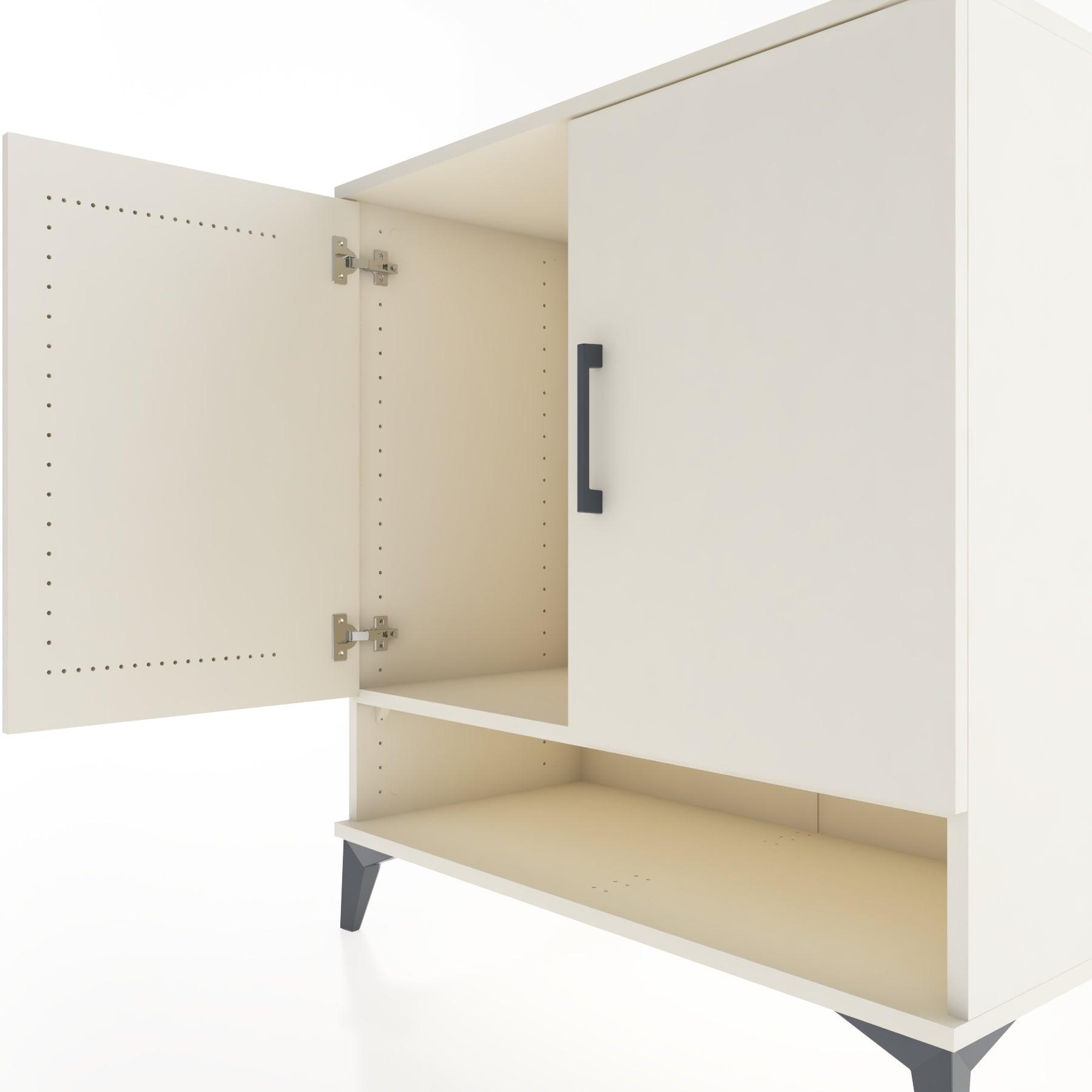 Woodntry Modular Dresser Moonstone 88x44x84 cm with Cover and Shelf KR77-1