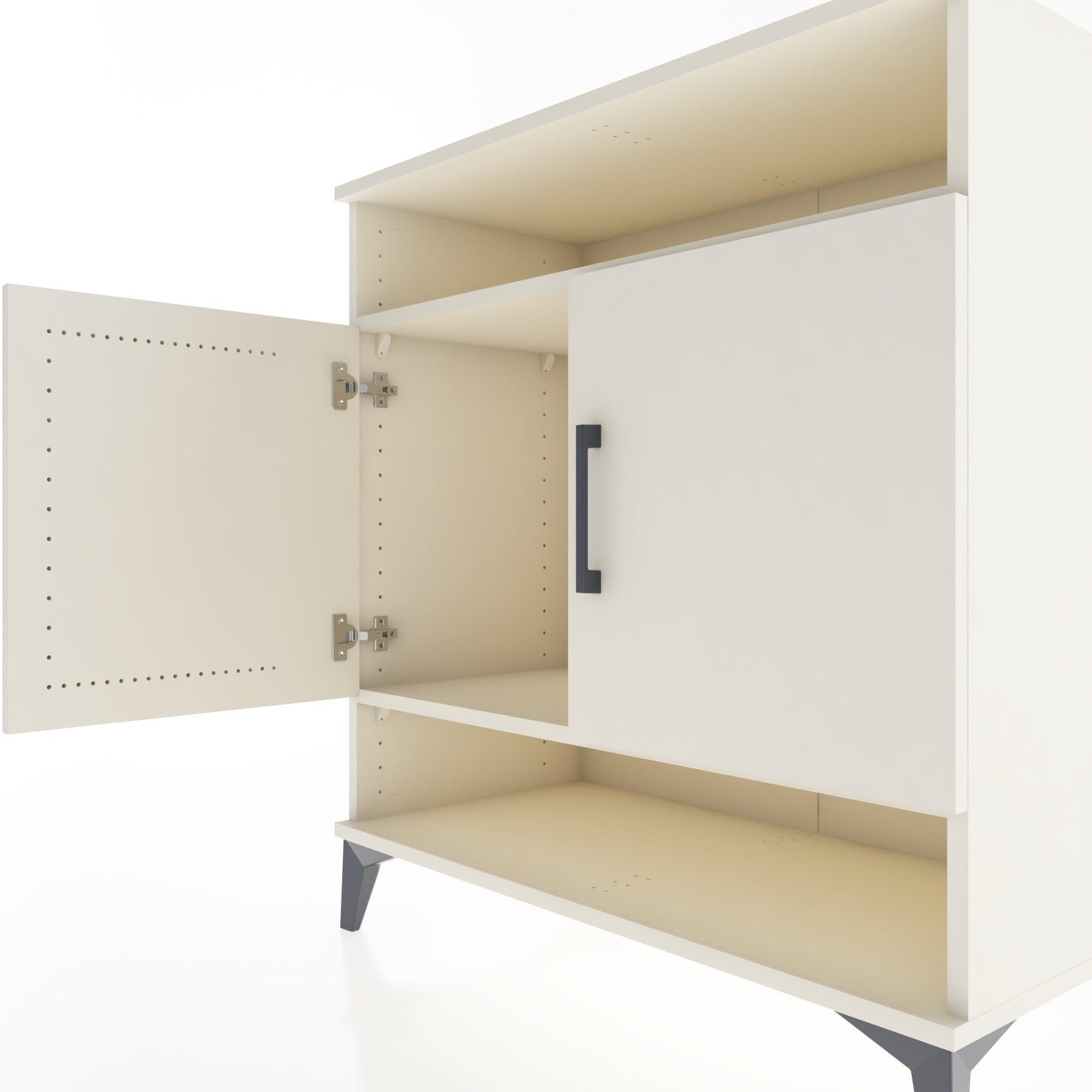 Woodntry Modular Dresser Moonstone 88x44x84 cm with Cover and Shelf KR69-1
