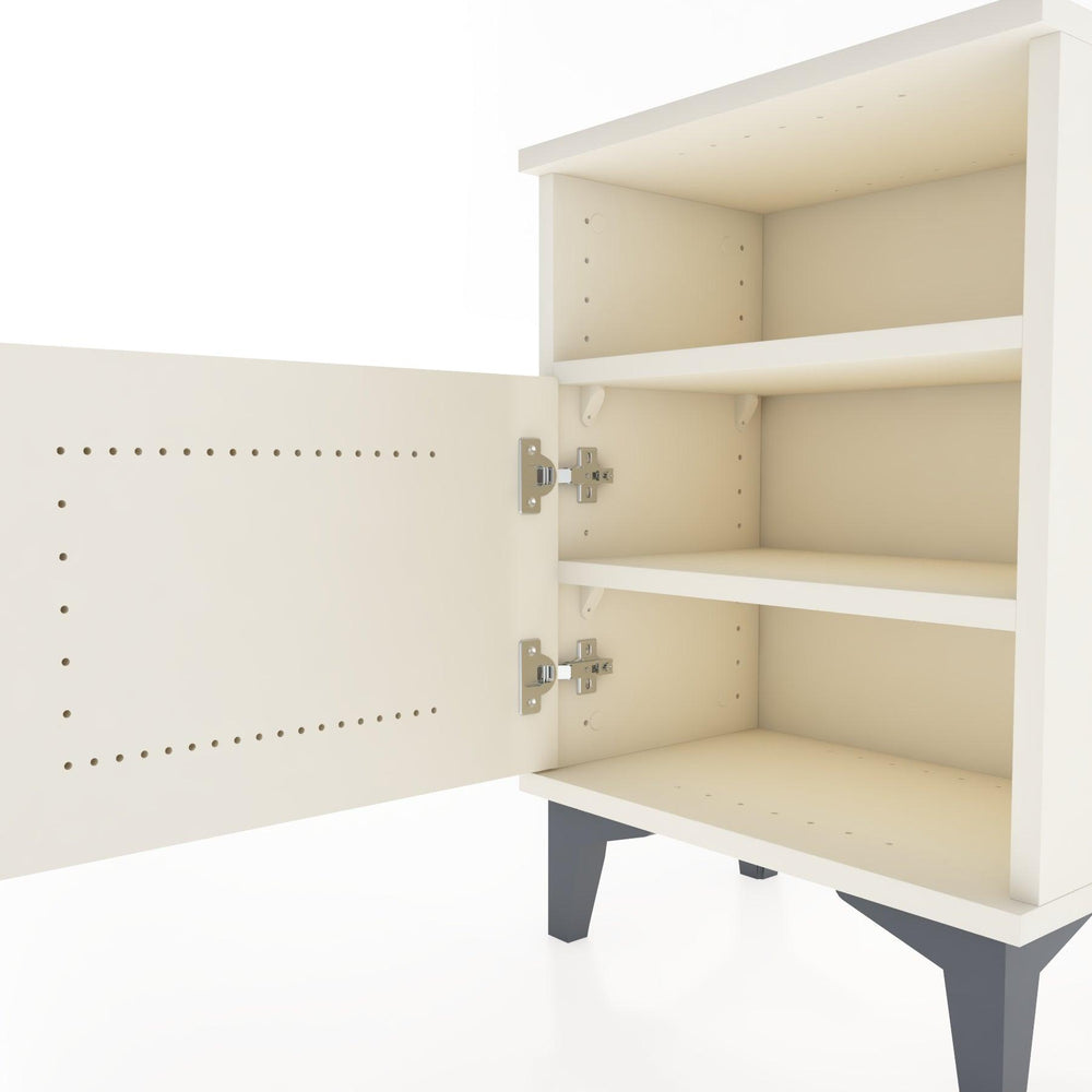 Woodntry Modüler Komodin Raf ve Tek Kapaklı 44x30x52 cm Aytaşı - Woodntry