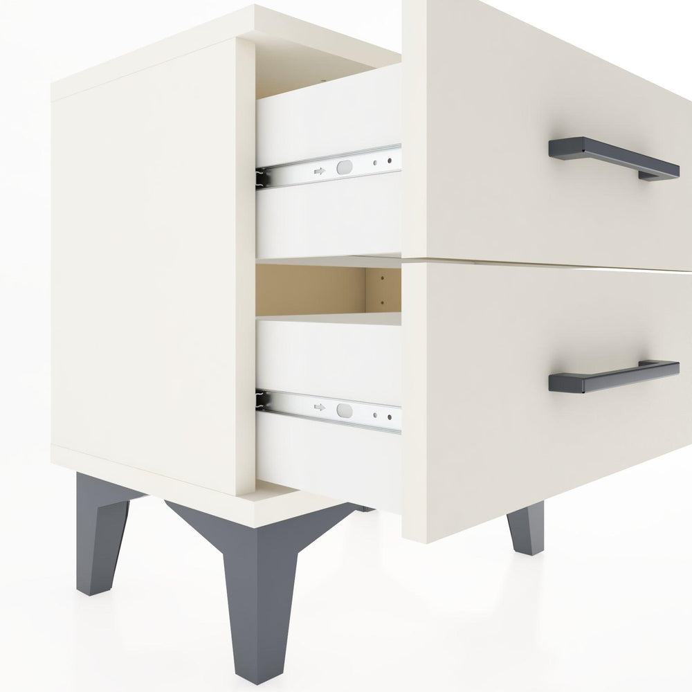 Woodntry Modüler Komodin İki Çekmeceli 44x30x36 cm Aytaşı - Woodntry