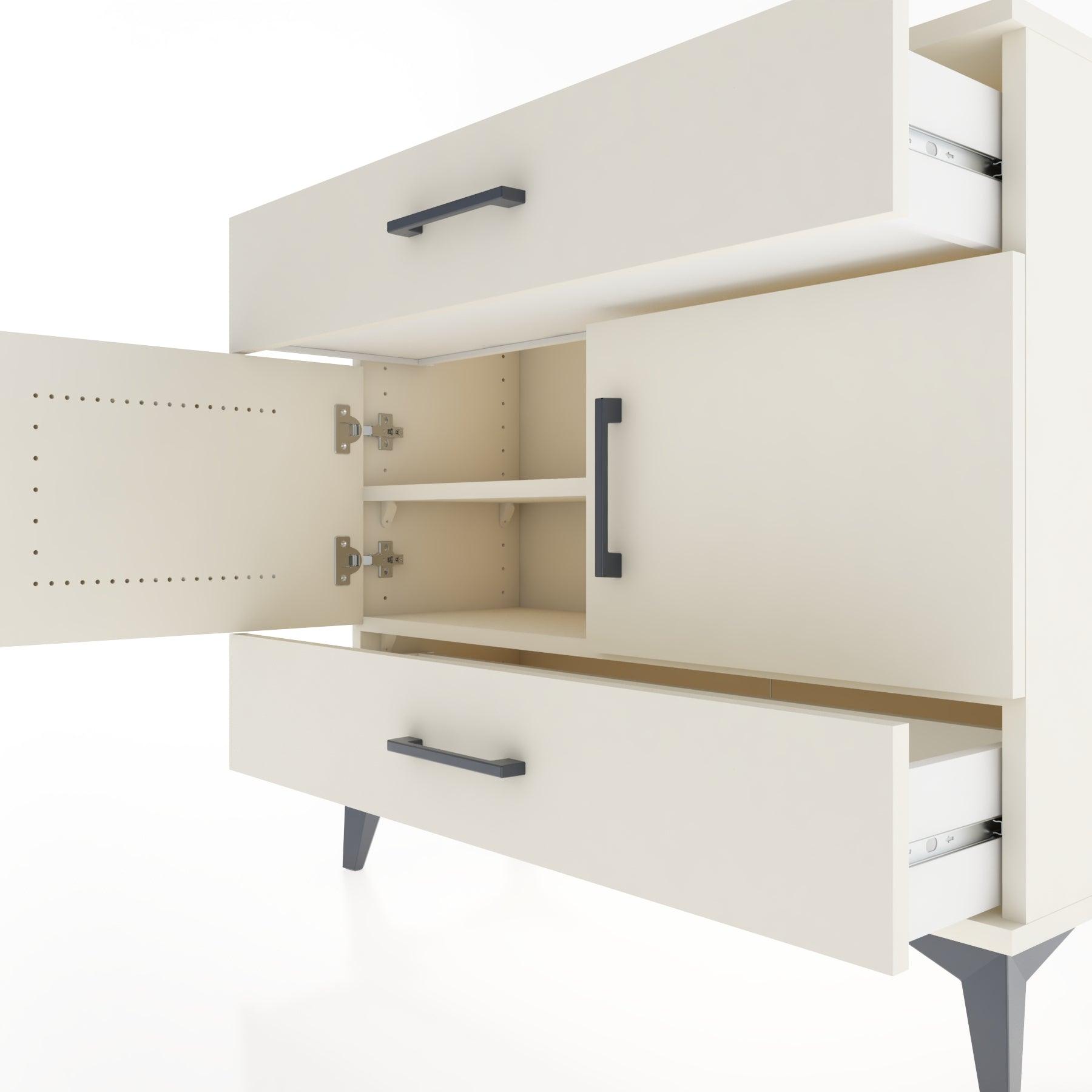 Woodntry Modüler Şifonyer Çekmece ve Kapaklı T2 88x30x94 cm Aytaşı - Woodntry