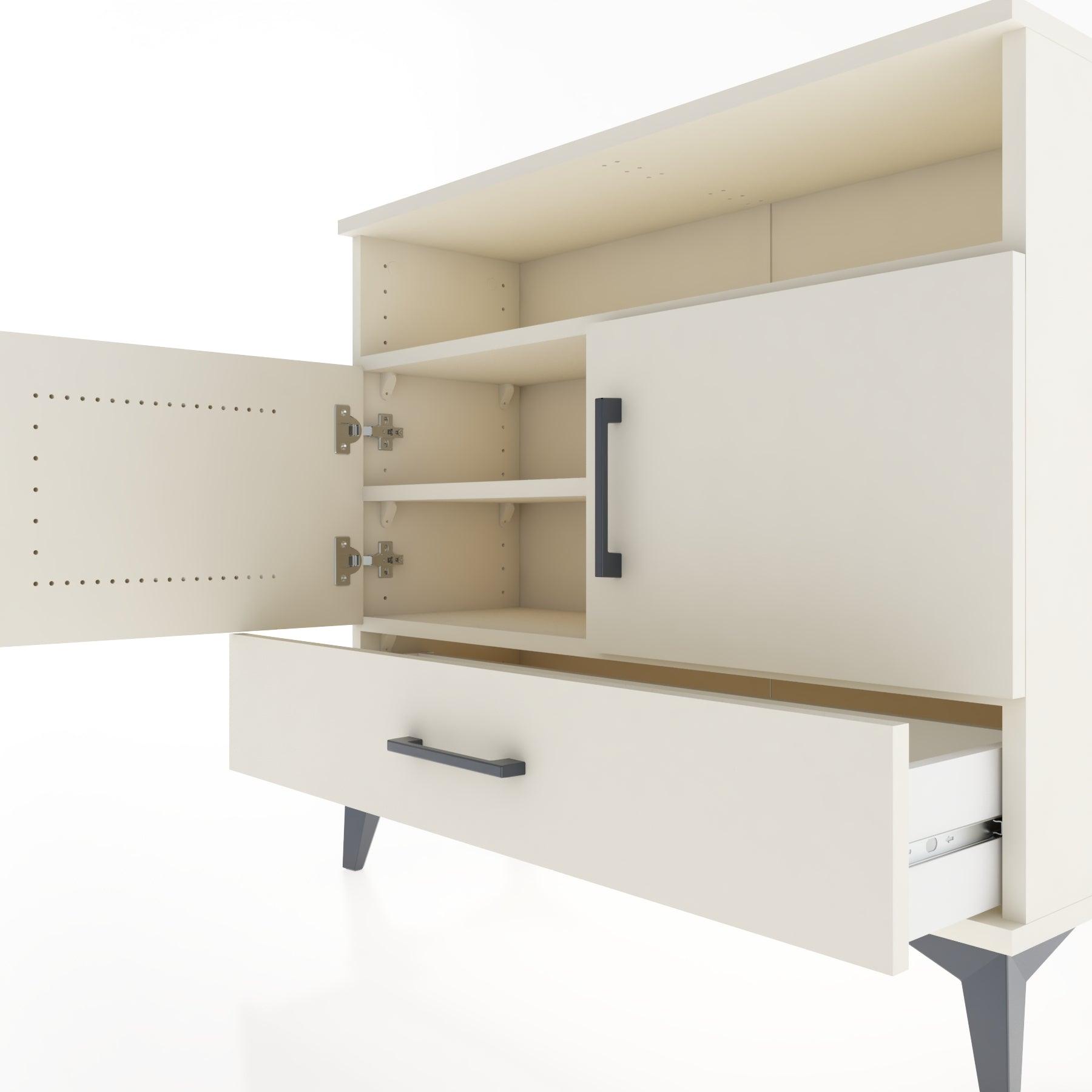 Woodntry Modüler Şifonyer Raf Kapak Çekmeceli 88x30x68 cm Aytaşı - Woodntry
