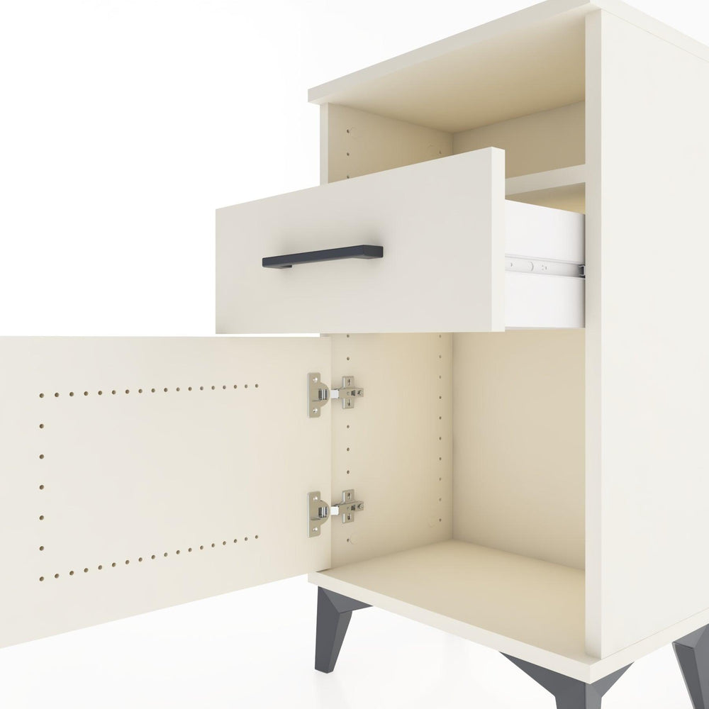 Woodntry Modüler Komodin Raf Çekmece Kapaklı 44x30x68 cm Aytaşı - Woodntry