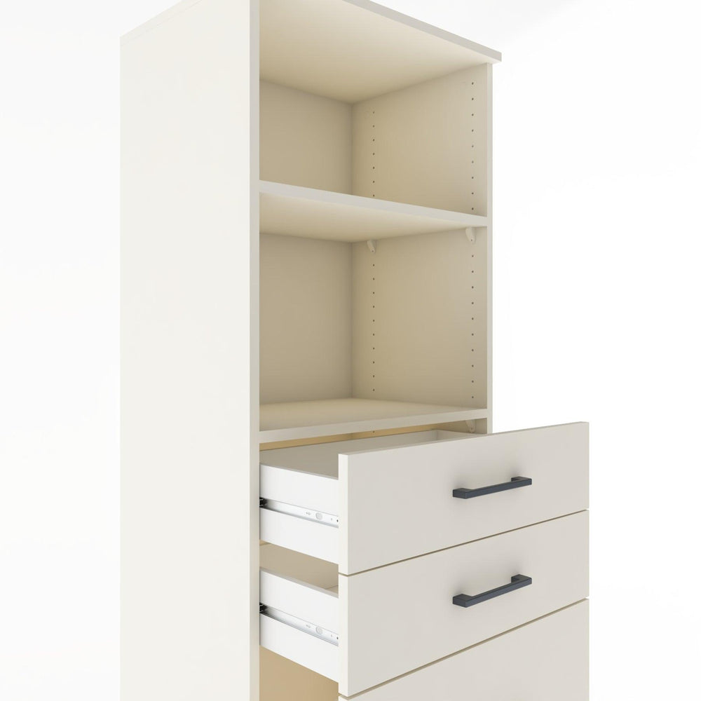 Woodntry Modular Cabinet Moonstone 60x44x170 cm with Drawers and Shelves CR46-1