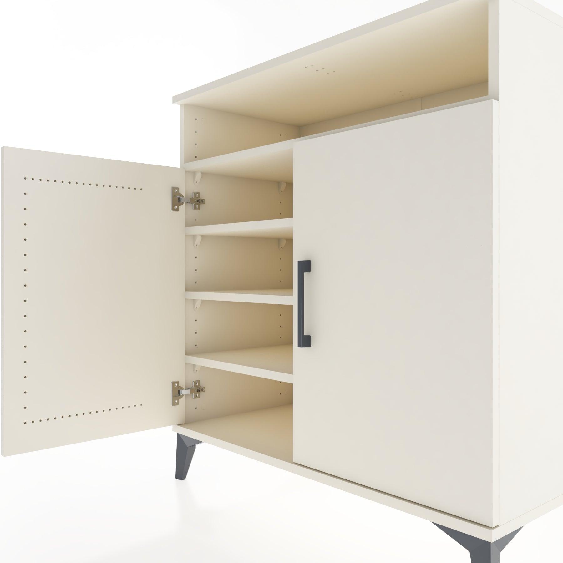 Woodntry Modular Dresser Moonstone 88x44x84 cm with Cover and Shelf KR82-1