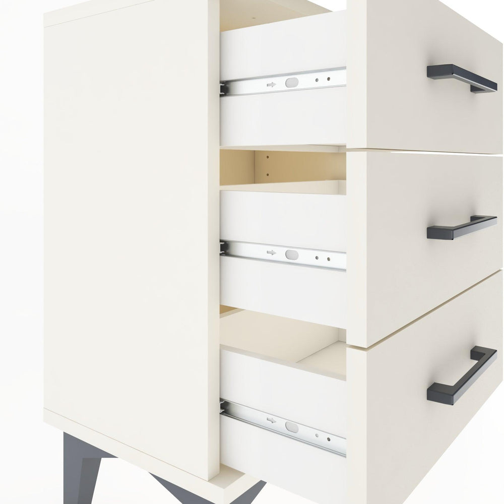 Woodntry Modüler Komodin Üç Çekmeceli 44x30x52 cm Aytaşı - Woodntry