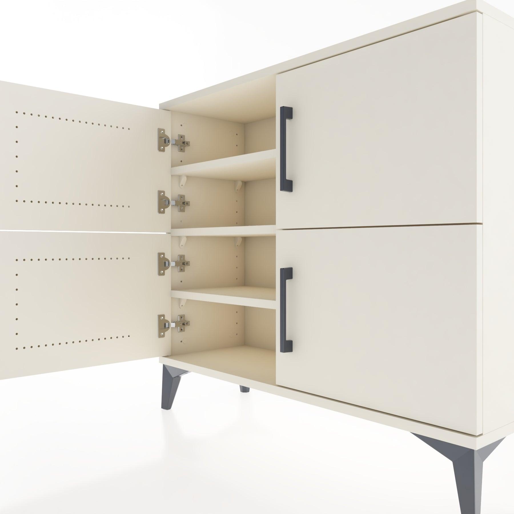 Woodntry Modüler Şifonyer Dört Kapaklı 88x30x68 cm Aytaşı - Woodntry
