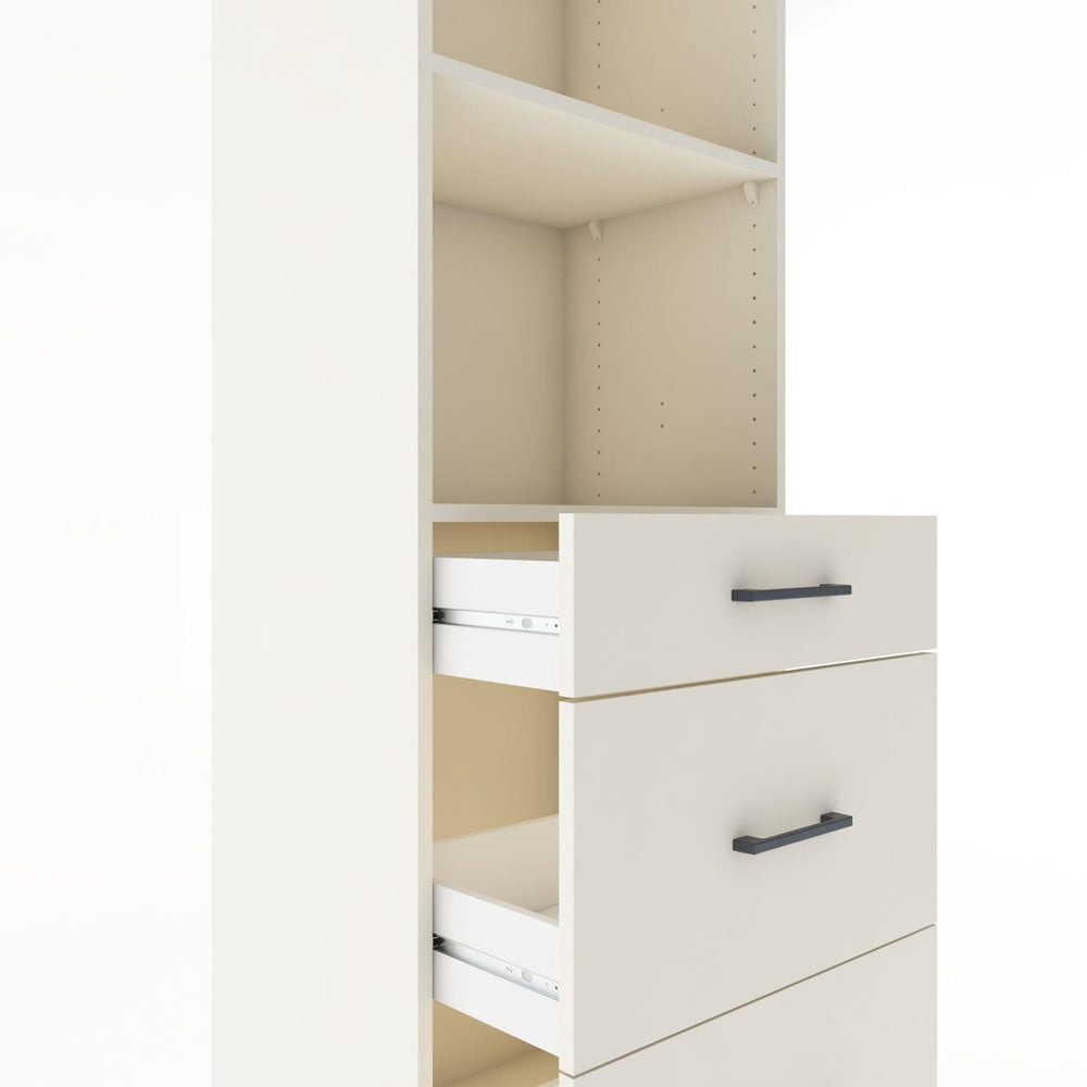 Woodntry Modular Cabinet Moonstone 60x44x170 cm with Drawers and Shelves CR47-1