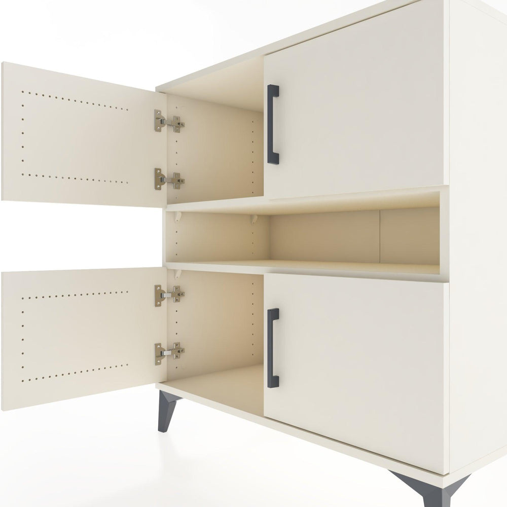 Woodntry Modüler Şifonyer Aytaşı 88x44x84 cm Kapaklı ve Raflı KR104-1