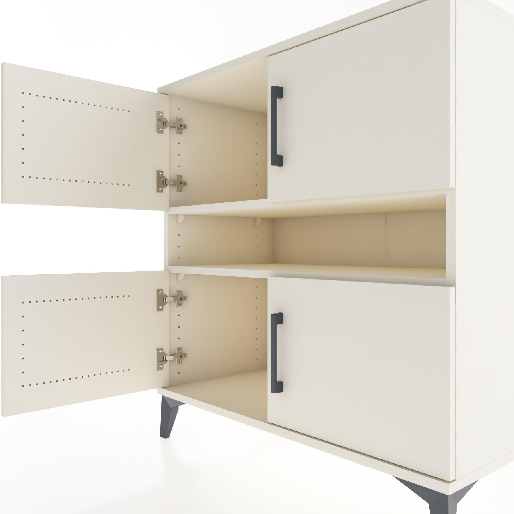 Woodntry Modular Dresser Moonstone 88x44x84 cm with Cover and Shelf KR104-1