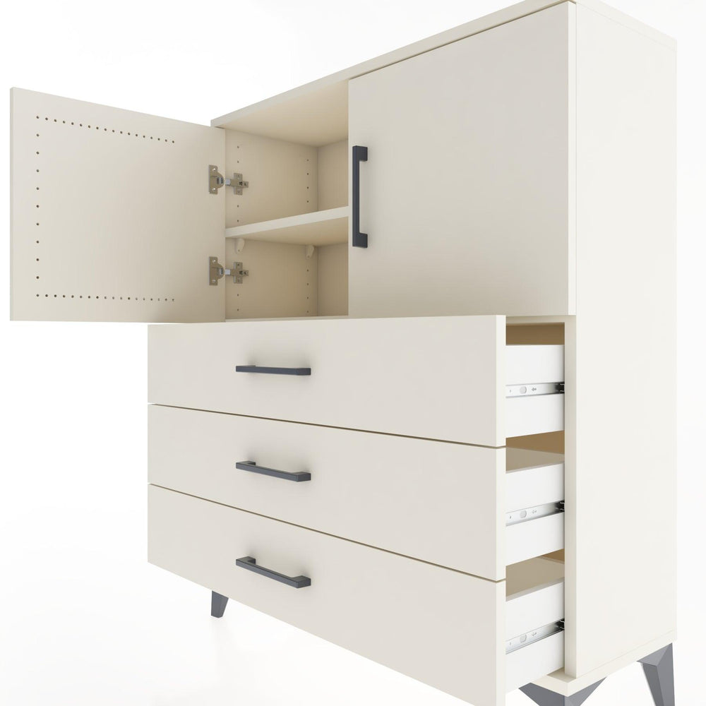 Woodntry Modüler Şifonyer Aytaşı 88x30x94 cm Kapaklı ve Çekmeceli KC7-1