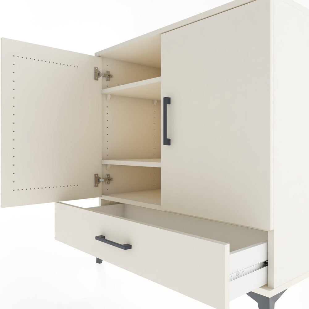 Woodntry Modüler Şifonyer Aytaşı 88x44x84 cm Kapaklı ve Çekmeceli KC71-1