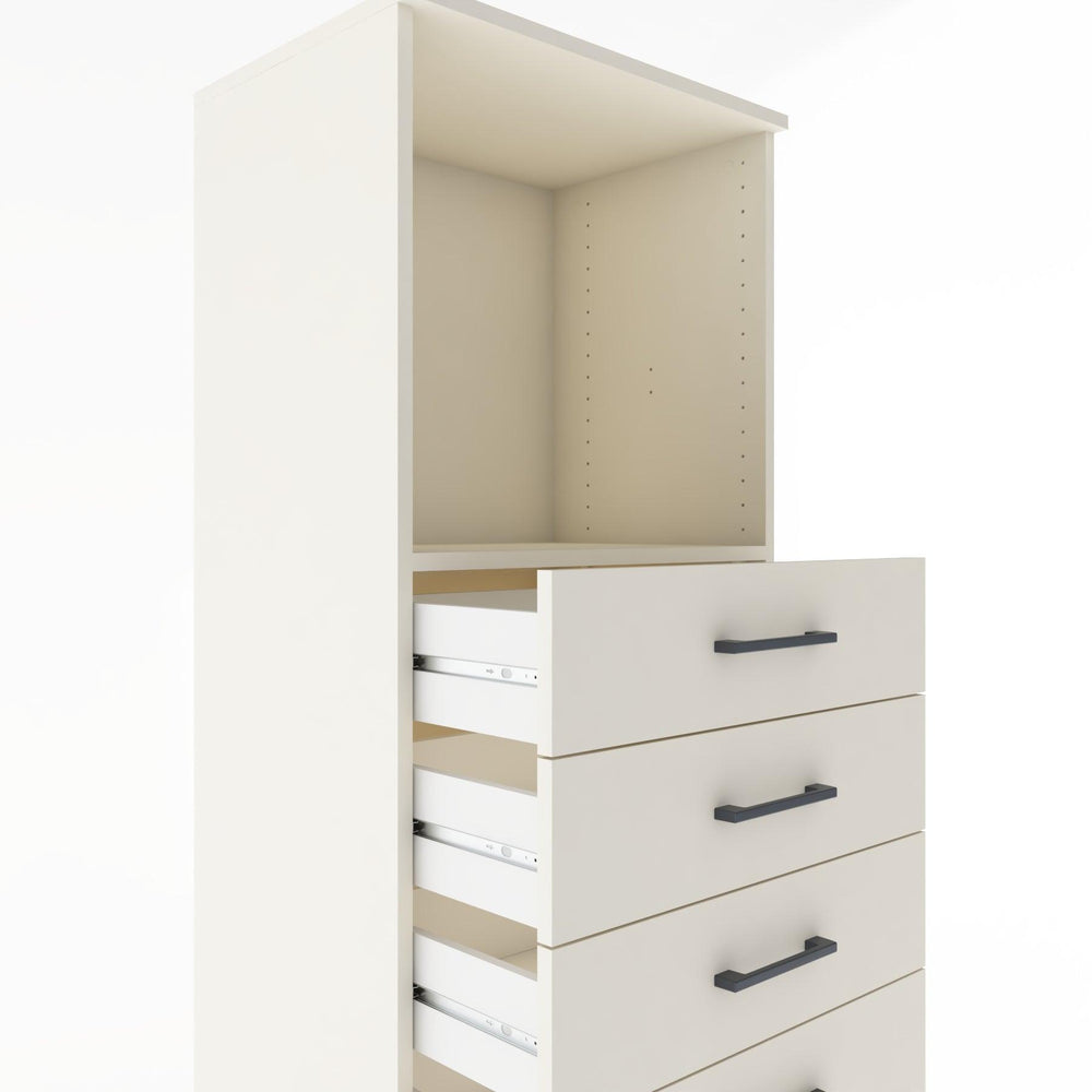 Woodntry Modular Cabinet Moonstone 60x44x170 cm with Drawers and Shelves CR39-1